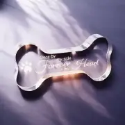 Pet Memorial Ornament Remembrance Gifts: Loss of Dog Cat Sympathy Acrylic Bone