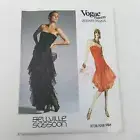 Vogue Bellville Sassoon Sewing Pattern Ruffled Tiered Strapless Dress 1701 10