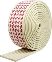 Baby Proofing 16.4ft Edge Corner Protector with 3M Strong Adhesive Double Sided Tape, Extra-Wide Soft Safety Guards Proof Foam Padding Furniture Bumper or Table, Fireplace, Sharp Edge, Cream