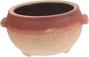 Alipis Casserole Pot for Cooking Rice Noodles High Temperature Resistant Kitchen Cookware Capacity No Lid Design for Soups Hot Pots and Bibimbap and Convenient Double Ears