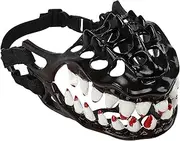 Halloween Dog Muzzle – Spooky Prop Design, Creepy Fanged Costume, Anti-Bite Pet Gear | Large Teeth Muzzle for Dogs, Fun Scary Outfit, Protective Canine Mask, Costume Party Dog Accessory