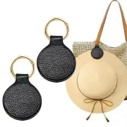 2x Leather Magnetic Hat Clip On Bag fits For Travel Luggage Tote Towel Backpacks