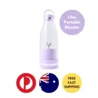 Rechargeable Portable USB Electric Smoothie Juice Blender Travel Bottle Purple