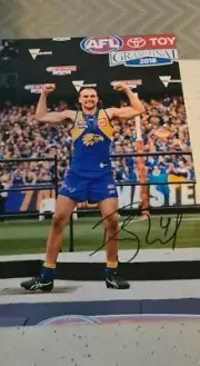 DOM SHEED WEST COAST EAGLES SIGNED PHOTO 18X12 COA