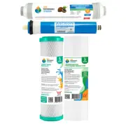4 Stage Reverse Osmosis Water Filter FULL Replacement Pack + Membrane (1-11M)