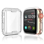 ZUSLAB Apple Watch 7 45mm Case, Protective Soft Slim Cover with Build-in Screen Protector for Series 7 - Clear