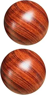 ERINGOGO 2Pcs Wooden Hand Massage Balls Acupoint Therapy Tool for Muscle Stretching and Hand Training Portable Fitness Equipment for Improved Circulation and Flexibility