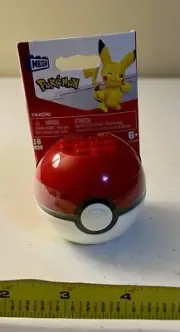 Pikachu Mega Construx Pokemon Poke Ball Building Set Figure NEW