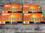 GILLETTE FUSION 5 ( 4 PKS X 8 CARTRIDGES) 32 BLADES IN TOTAL