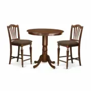 JACH3-MAH-C 3 PC Dining counter height set - Kitchen dinette Table and 2...