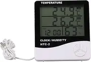 Indoor Outdoor Thermometer High Accuracy Digital Hygrometer Large Screen Display Temperature Humidity Monitor for Home and Office