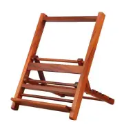 Rosewood Book Stand Document Holder Reading Rack Adjustable Folding Desk