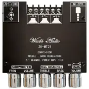 ZK-MT21 Bluetooth Audio Power Amplifier Board Subwoofer 2.1-channel 50WX2+100W