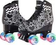 Retro Quad Design Roller Skates