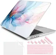 DONGKE for M4 MacBook Pro 14 inch Case 2024 2023 2021 A3112 A3401 A3185 M3 A2918 A2992 M2 A2779 M1 A2442 Pro Max with Retina XDR Display & Touch ID, Plastic Hard Shell Cover, Soft Flowing Colors