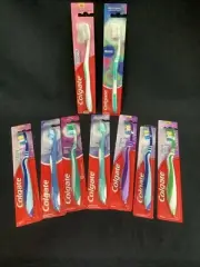 9 Pack Colgate Wave Zigzag Compact Soft Head Manual Toothbrushes