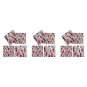 3x 4pc LVD Porcelain Coasters Bottlebrush Home/Kitchen Decor 10cm Square