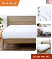 Premium Twin Fitted Sheet - 1800 Thread Count Microfiber in Elegant White