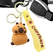 Capybara Key Chain,Capybara Key Chain Toy - Anti-Lost Charm Decoration for Bag Wallet Purse Women Men Daily Travel Outdoor Activity Accessory