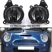 Pair Fit For Mini Cooper One R50 R52 R53 Auto Front Bumper Fog Lights Lamp (for: Mini)