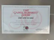 MATTEL BARBIE DOLL CAROL BURNETT SHOW CERTIFICATE OF AUTHENTICITY ONLY