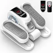 Zakle Under Desk Elliptical Machine, Ellipse Leg Exerciser w/Remote Control & 12 Adjustable Speeds, No Assembly Portable Electric Seated Pedal Exerciser, Quiet Elliptical Training Machine