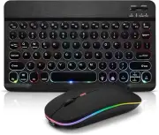 Bluetooth Keyboard and Mouse Combo for iPad - Rechargeable Wireless Keyboard.
