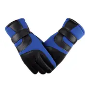 Winter Warm Unisex Touch-Screen Thermal Lined Full-finger Gloves For Smart Phones Tablets BLUE COLOR