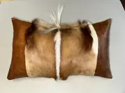 Springbok Deer Skin Hide Pillow Case Size 17”x13” New Cushion Case Free Shipping