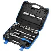 Draper Metric Socket Set 1/2"D Hexagon 24 Piece Standard Length 16362