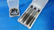 4x 11/16" x 20 TPI HIGH CARBON STEEL TAPS AND DIE PLASTIC BOXED