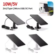 Solar panel micro USB+type-C 2in1 outdoor charger for security camera home light