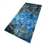 Natral Blue Agate Counter Dining Table, Handmade Furniture, Agate Console Decors