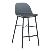 Modern Furniture LAXMI Counter Stool 93.5x53cm- Grey & Black