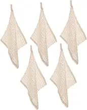 FONDOTIN 5Pcs Exfoliating Bath Towels Scrubber Towels for Deep Cleansing for Bathing Handwashing and Daily Use