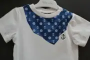 Bardot baby boy's bodysuit Sz 00 BNWT RRP$34.95 bandana design romper one-piece