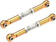 XYWHPGV RC Front/Rear Steering Linkage Servo Link Pull Rod Turnbuckle 64mm 2PCS (Orange)(01fd3 c389b 54c51 5df8c aaea9 0d800