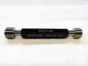 NEW M17 X 1.0 6H METRIC THREAD PLUG GAGE 17.0 1 GO NO GO PD'S = 16.350 & 16.510