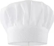[mkemka] Adjustable White Chef Hats Chef's Hat Adult Kids Adjustable Elastic Kids Chef Hat Cooking Cap for Girls Boys Cooking Baking Party School Home, white, One size