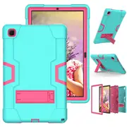 MCC Stylish Shockproof Samsung Galaxy Tab A8 10.5" Case Cover X200 X205 [Light Blue+Magenta]