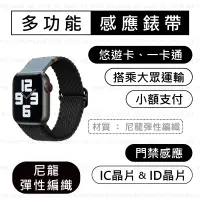 在飛比找蝦皮購物優惠-【尼龍彈性編織錶帶-升級版IC晶片】 Apple Watch