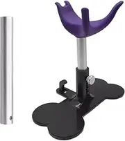 Qianly Dog Auxiliary Support Bracket Pet Grooming Chair with Pole Adjustable Dog Gift Dog Seat Pet Bench for Pet Grooming Bathing, Purple