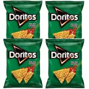Doritos SALSA VERDE Flavor Tortilla Chips (4 Bags) SPECIAL LISTING
