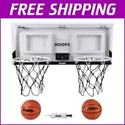 Light-Up Indoor Mini Basketball Game with 2 Hoops and Shatterproof Backboard