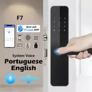 Lock Smart Fingerprint Lock Electric Door Lock With Longer Larger Handle Panels