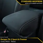Ford Next-Gen Ranger T6.2 Sport & Tremor Neoprene Console Lid (In Stock)