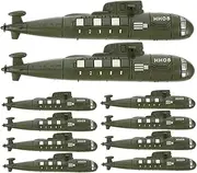Kisangel 10Pcs Lifelike Submarine Models for Sand Table Landscaping Creative Decor for Home Office and Play Submarines for Collecting