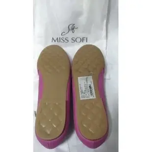 全新 MISS SOFI 平底鞋 桃紅色 36號(適37) 低跟鞋 包鞋 桃粉色 粉紅色 甜美 鏤空 設計 透氣 真皮