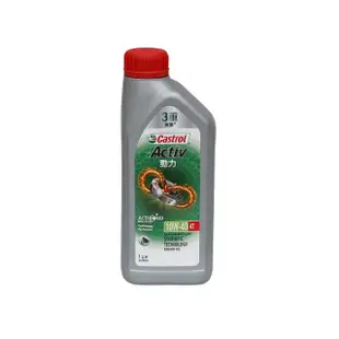 【CASTROL 嘉實多】Activ 4T 10W-40(合成機油1L)