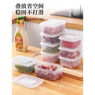 冷凍收納盒冰箱專用凍肉分裝食品級保鮮盒食物密封塑料分格小盒子